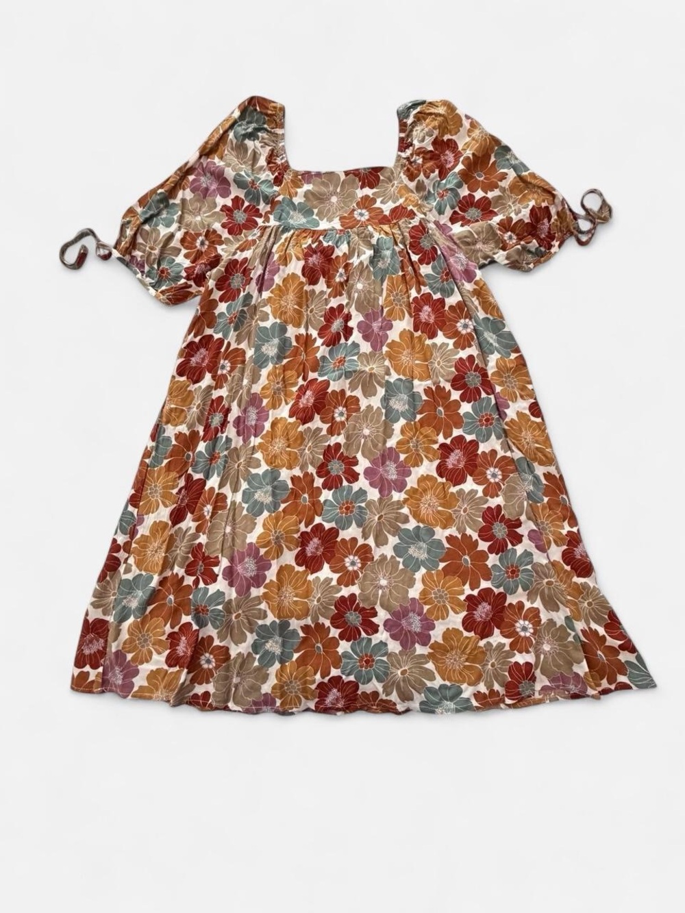 Hayden Floral Puff-Sleeve Dress